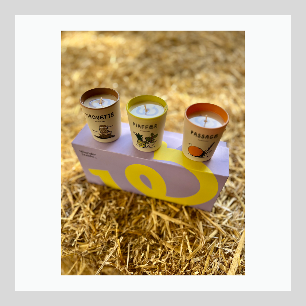 DRESSAGE - Coffret de 3 bougies aromatiques - 70g x 3