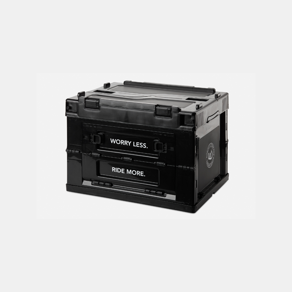 Boîte de rangement pliable - ouverture sur 3 côtés - Noir - Wonder Stable