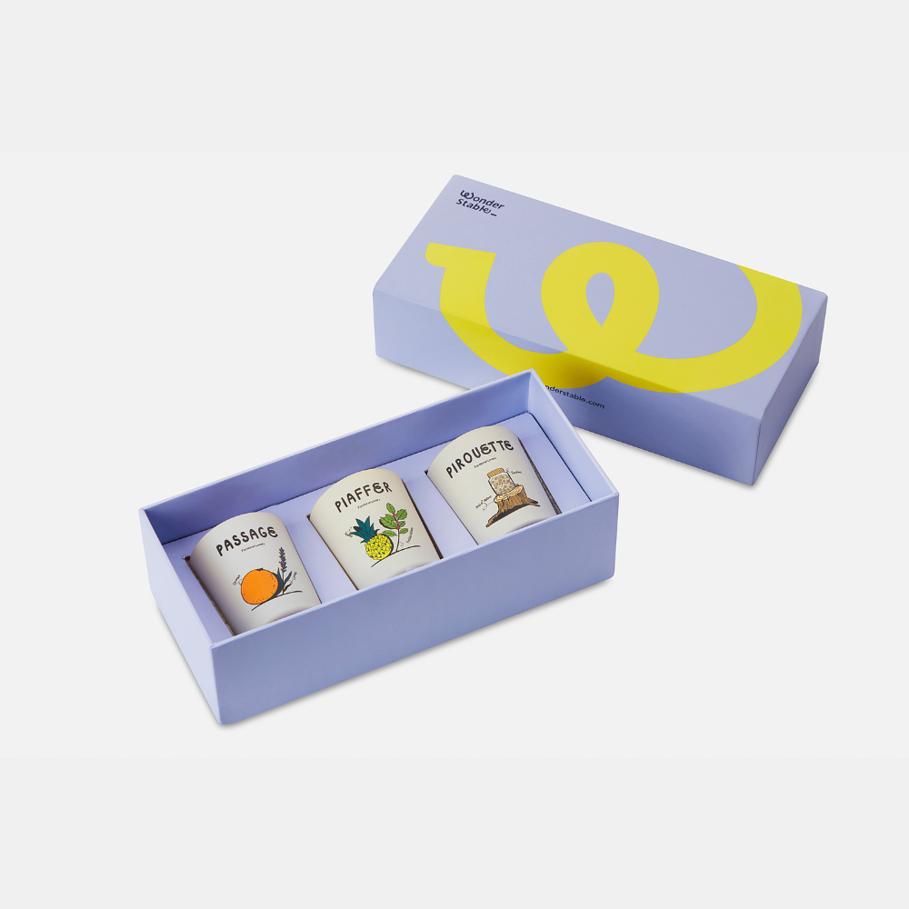 DRESSAGE - Coffret de 3 bougies aromatiques - 70g x 3 - Wonder Stable