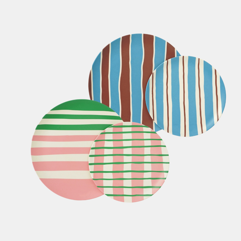 Deauville assiettes - Fibre de bambou - Lot de 2 - Wonder Stable